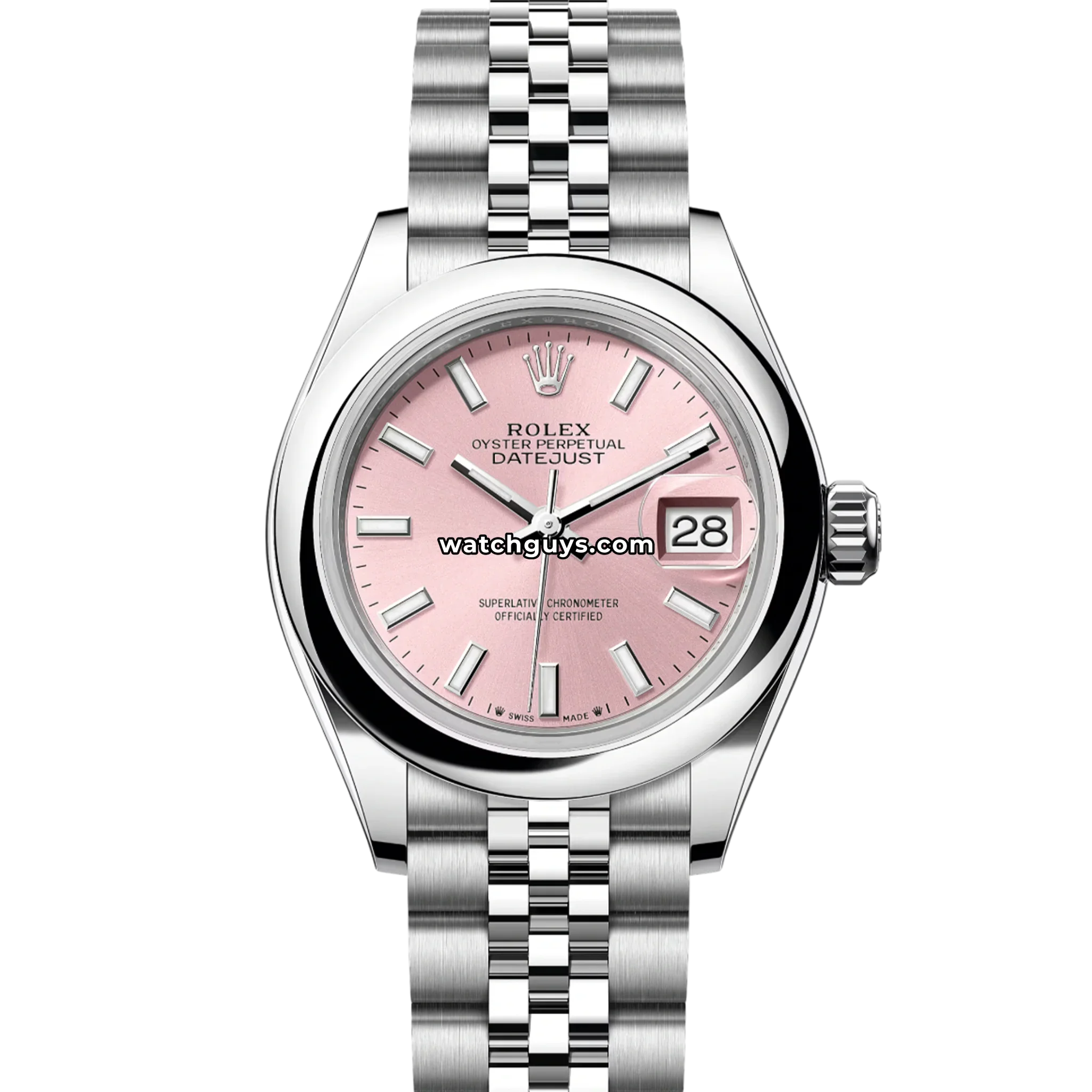 Rolex Datejust 279160 Pink Index Jubilee