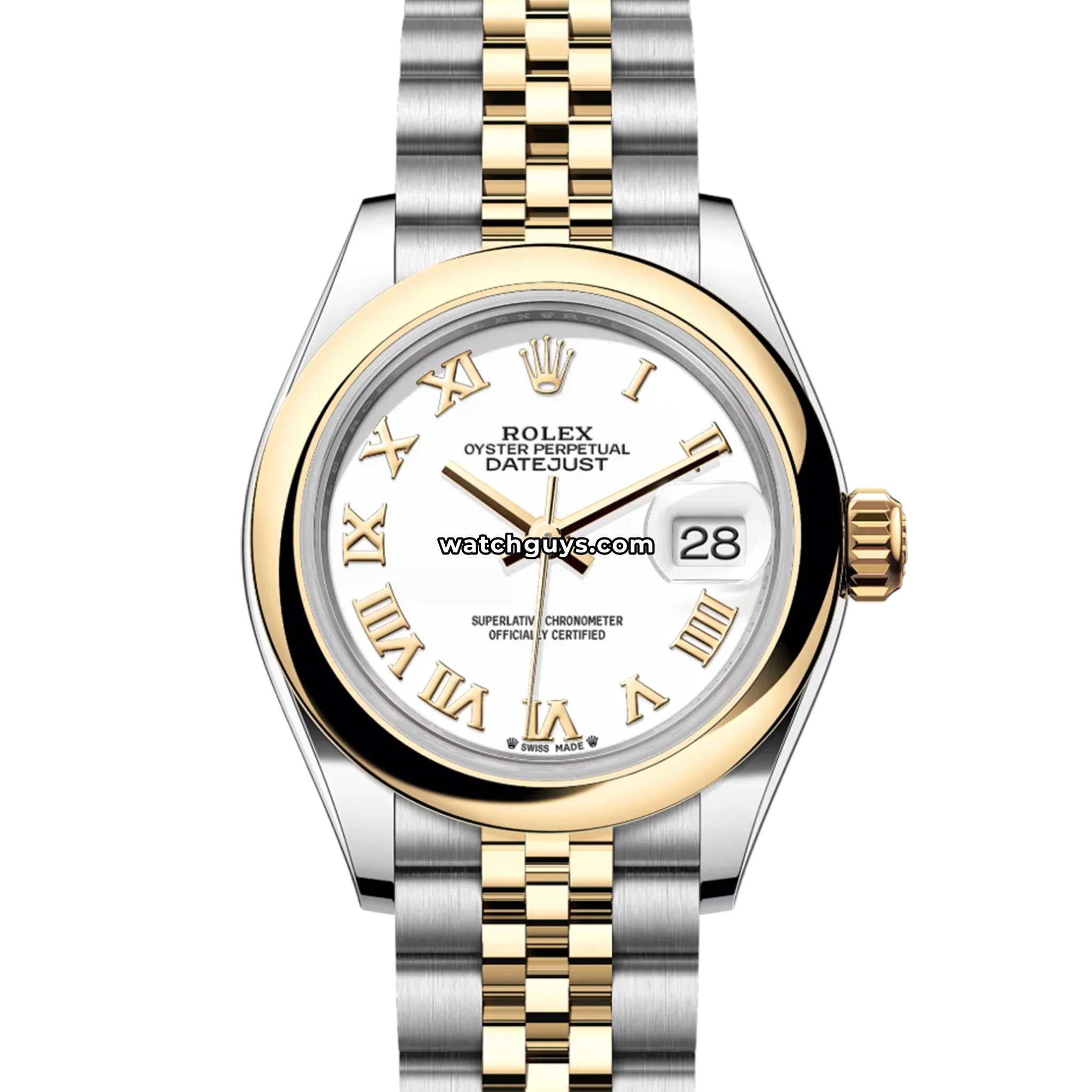 Rolex Datejust 279163 White Roman Jubilee