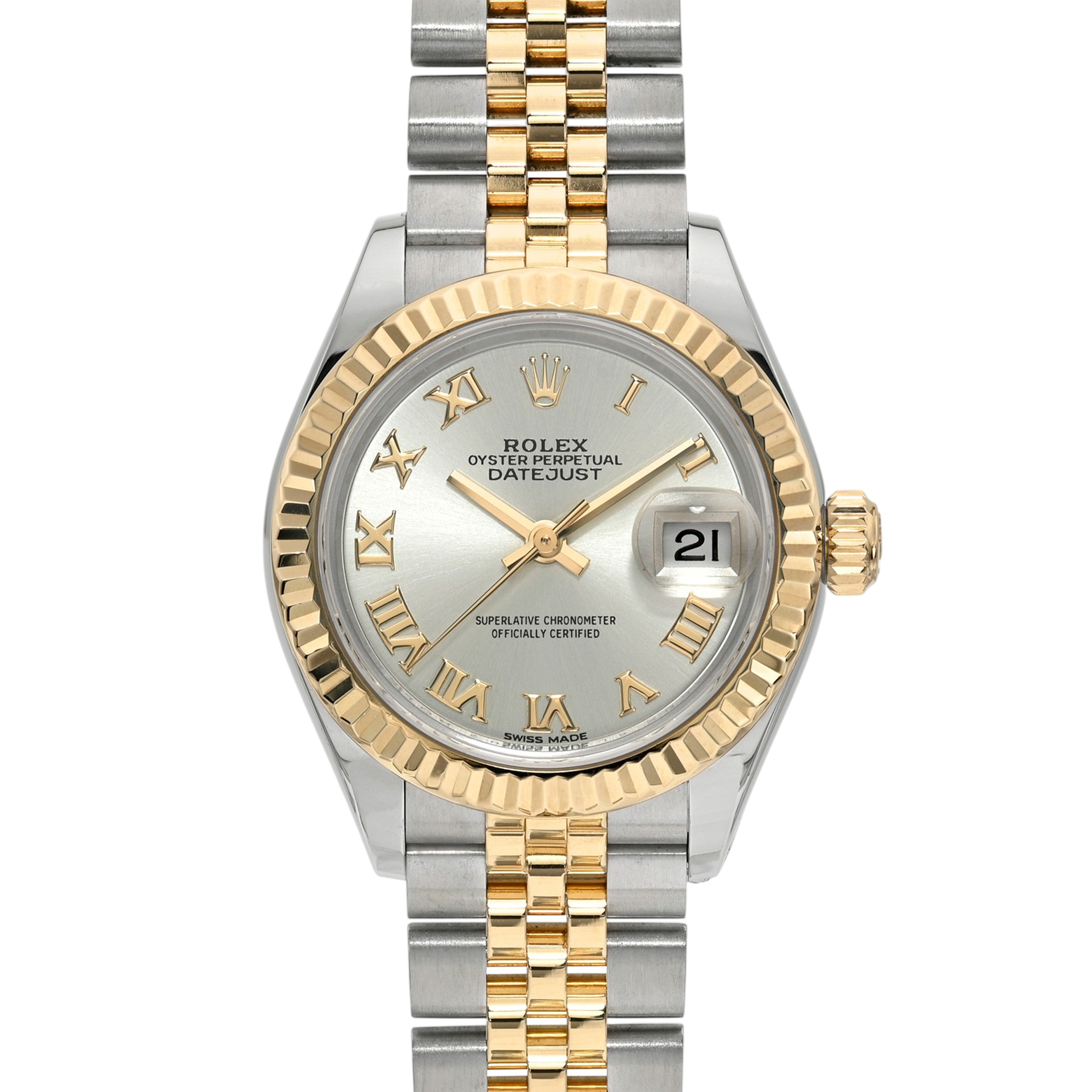 Rolex Datejust 279173 Silver Roman Jubilee