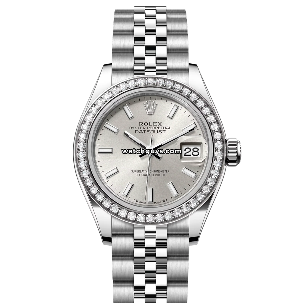 Rolex Datejust 279384RBR Silver Index Jubilee