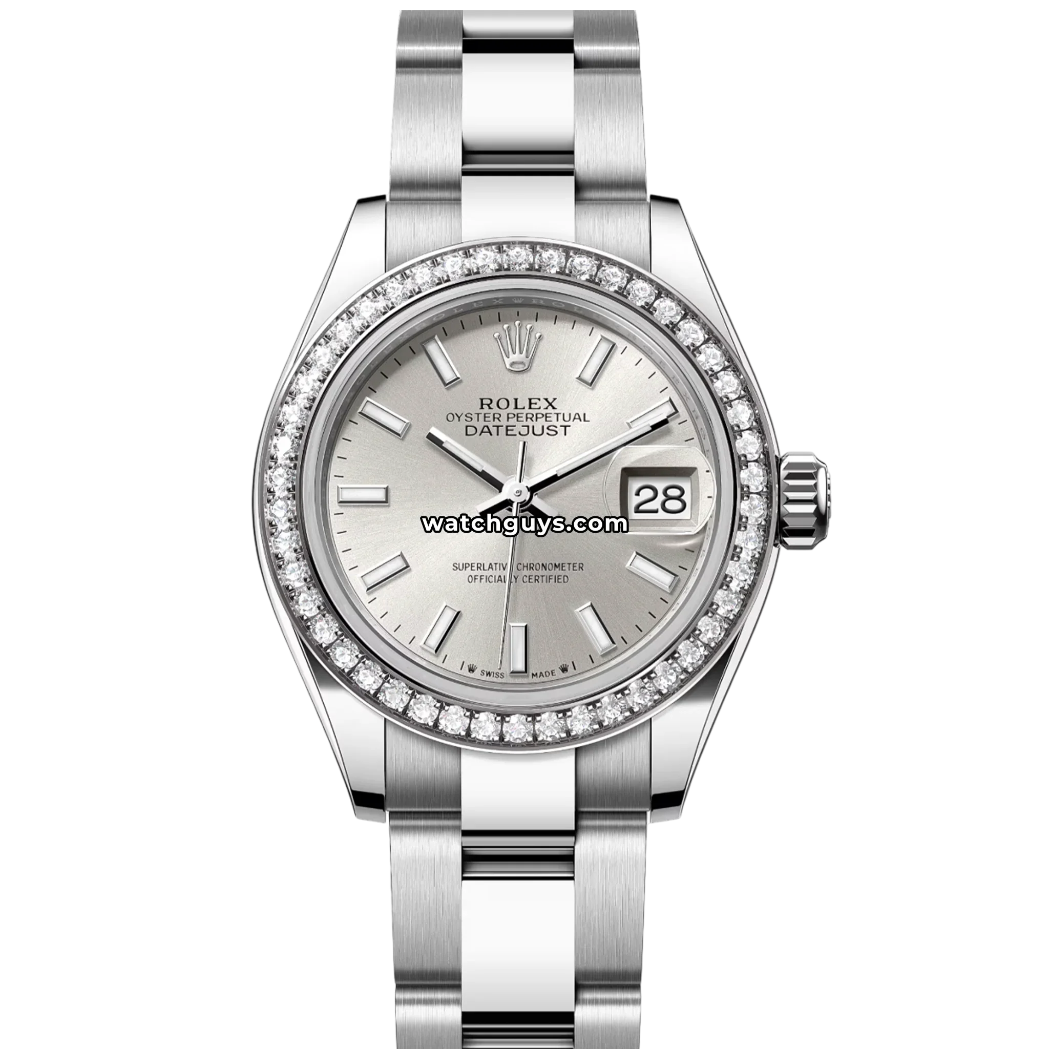Rolex Datejust 279384RBR Silver Index Oyster