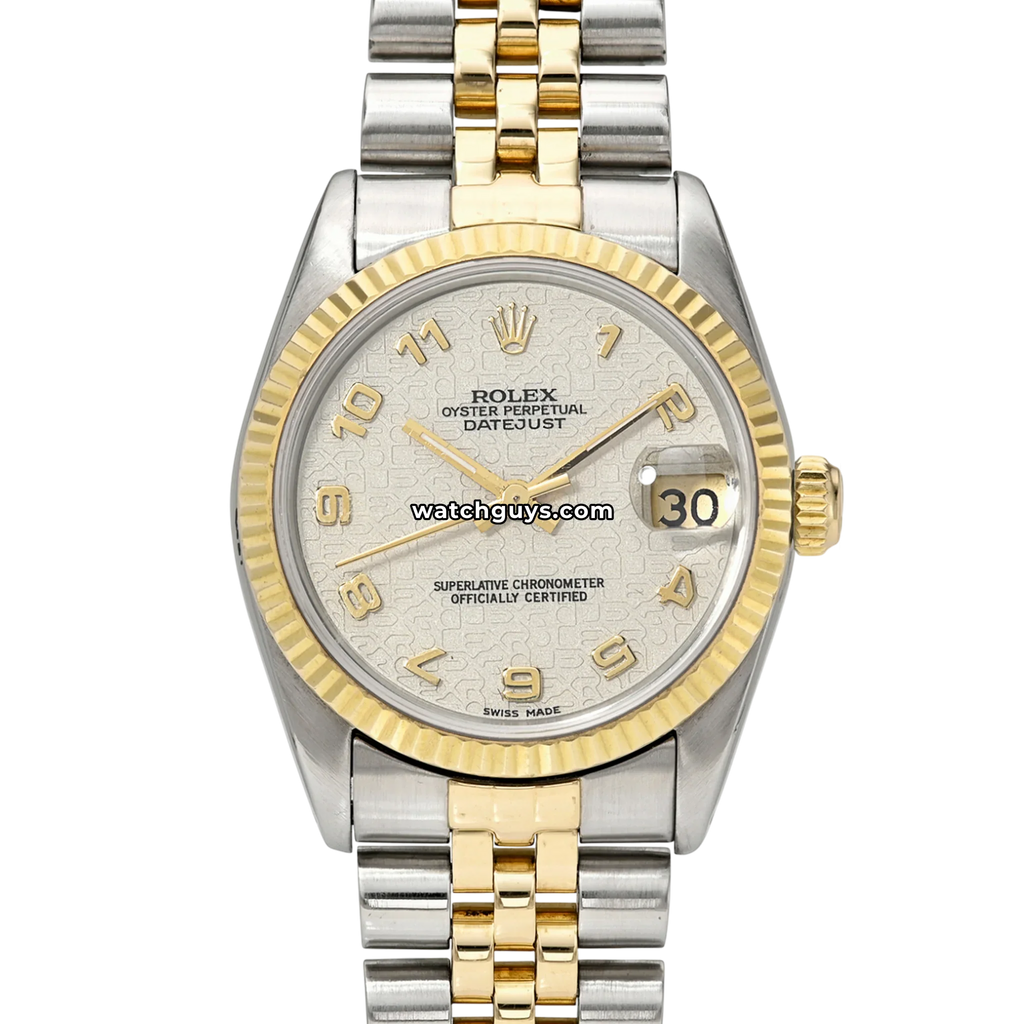 Rolex Datejust 68273 Ivory Jubilee Arabic