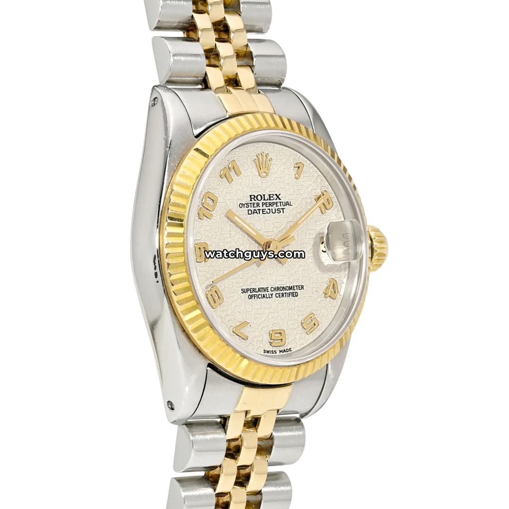 Rolex Datejust 68273 Ivory Jubilee Arabic