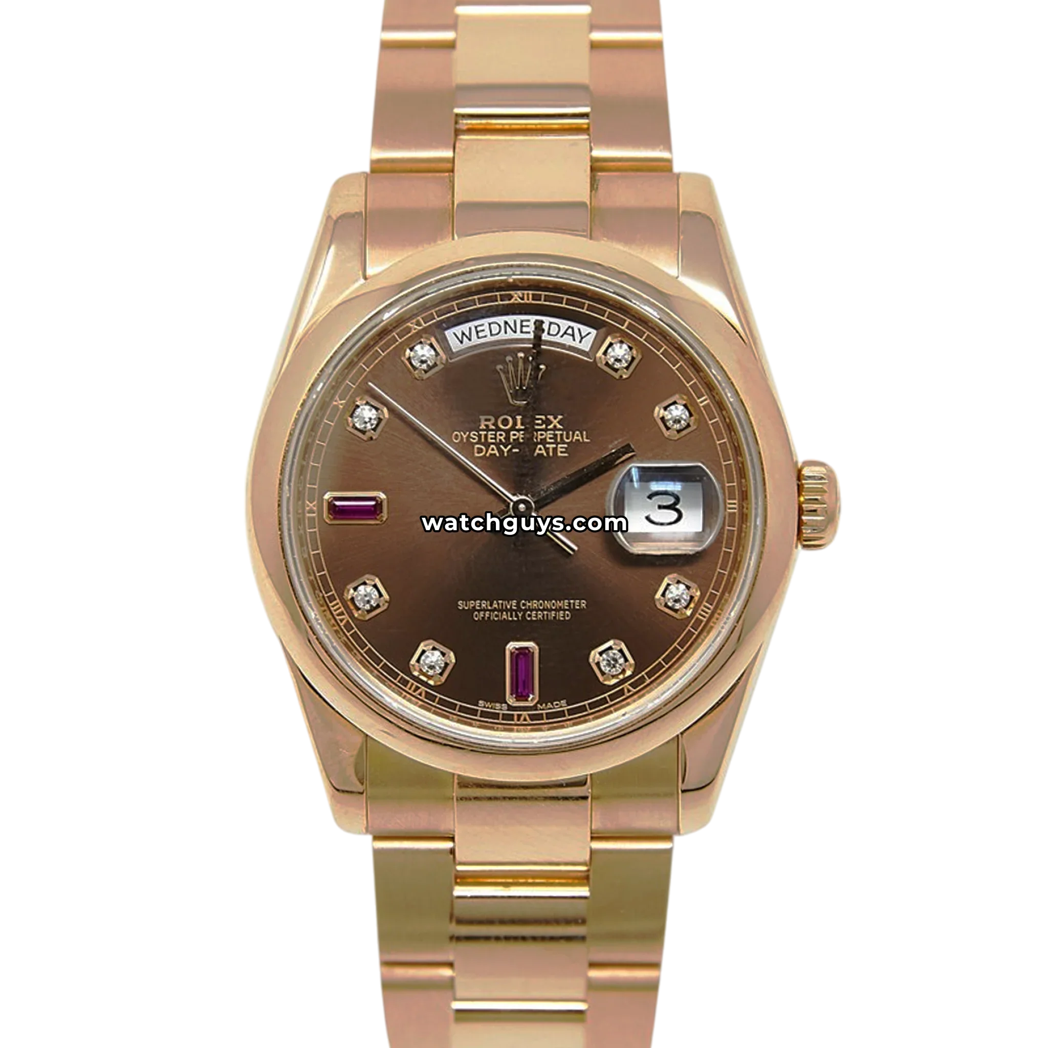 Rolex Day-Date 118205 Chocolate Diamond