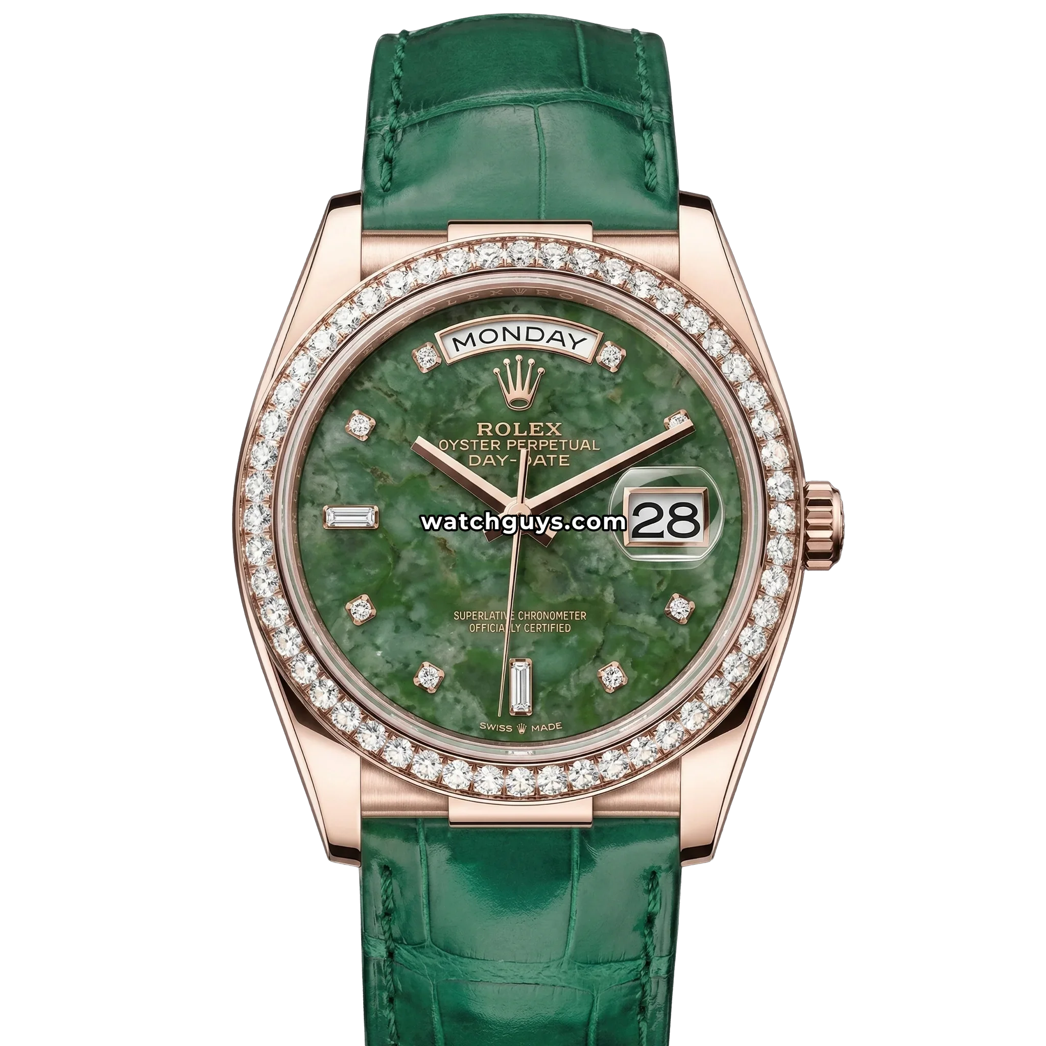 Rolex Day-Date 128145RBR Wyoming Jade