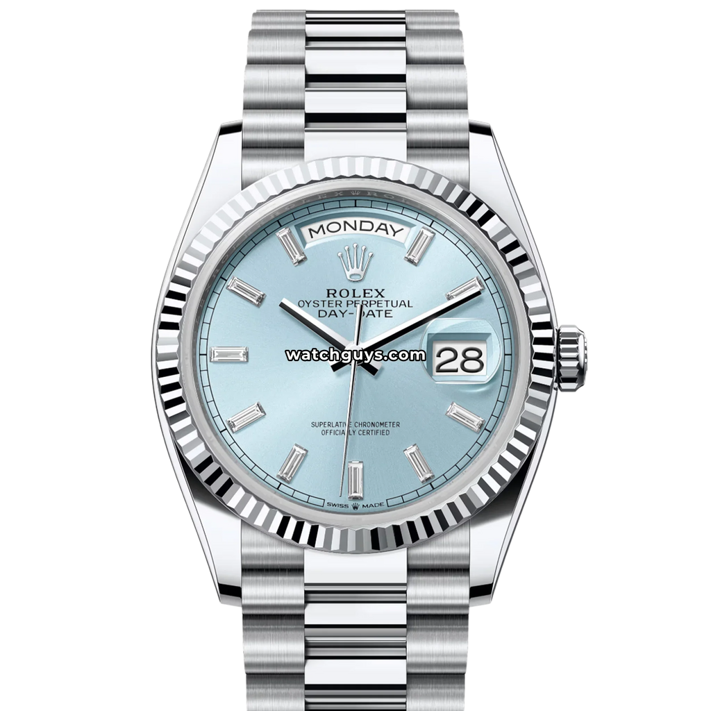 Rolex Day-Date 128236 Platinum Ice Blue Diamond President