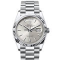 Rolex Day-Date 128236 Platinum Silver Index President