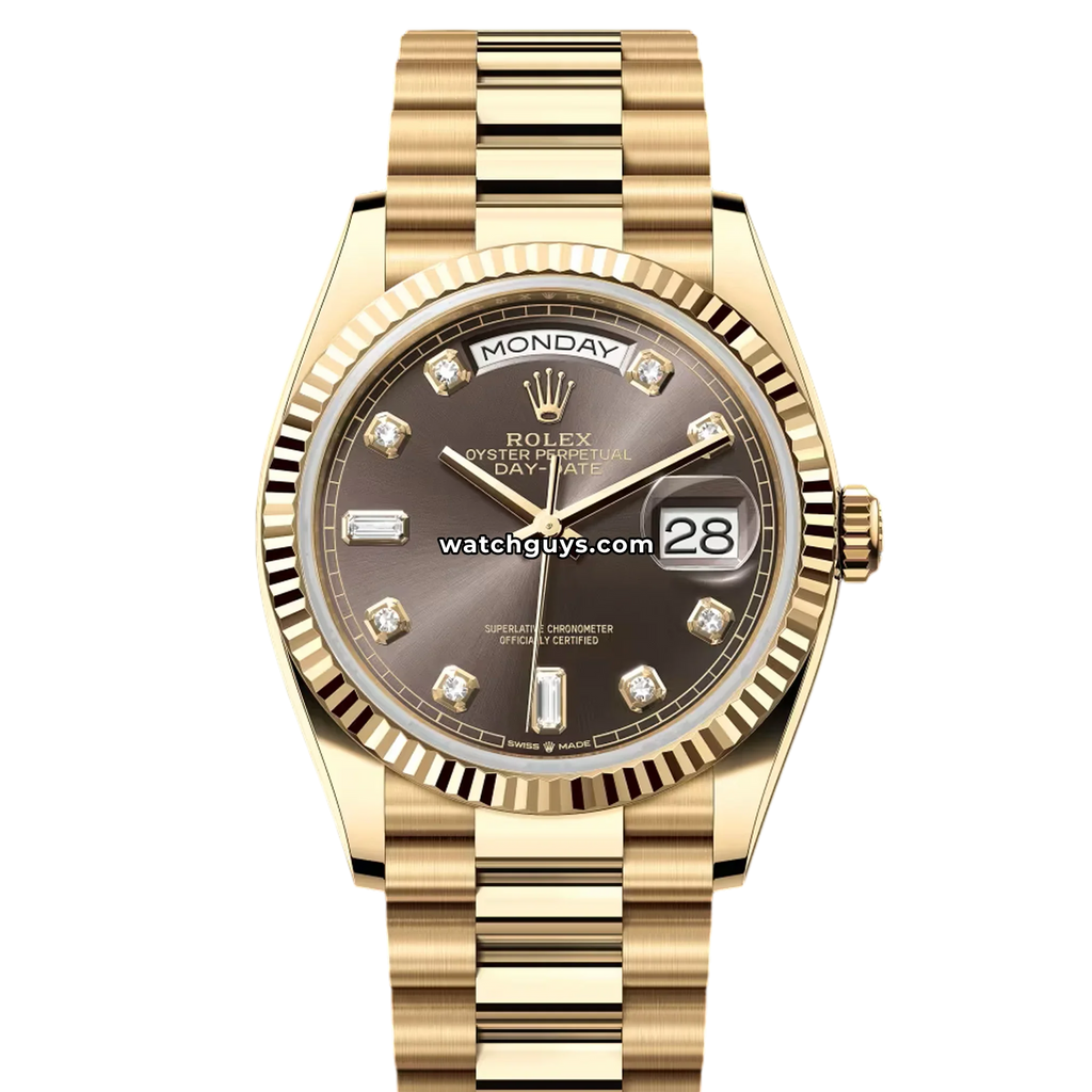 Rolex Day-Date 128238 Dark Grey Diamond