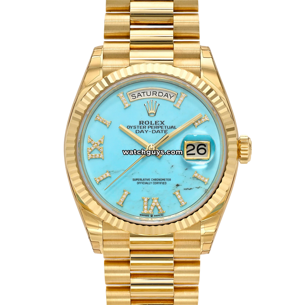 Rolex Day-Date 128238 Turquoise Diamond