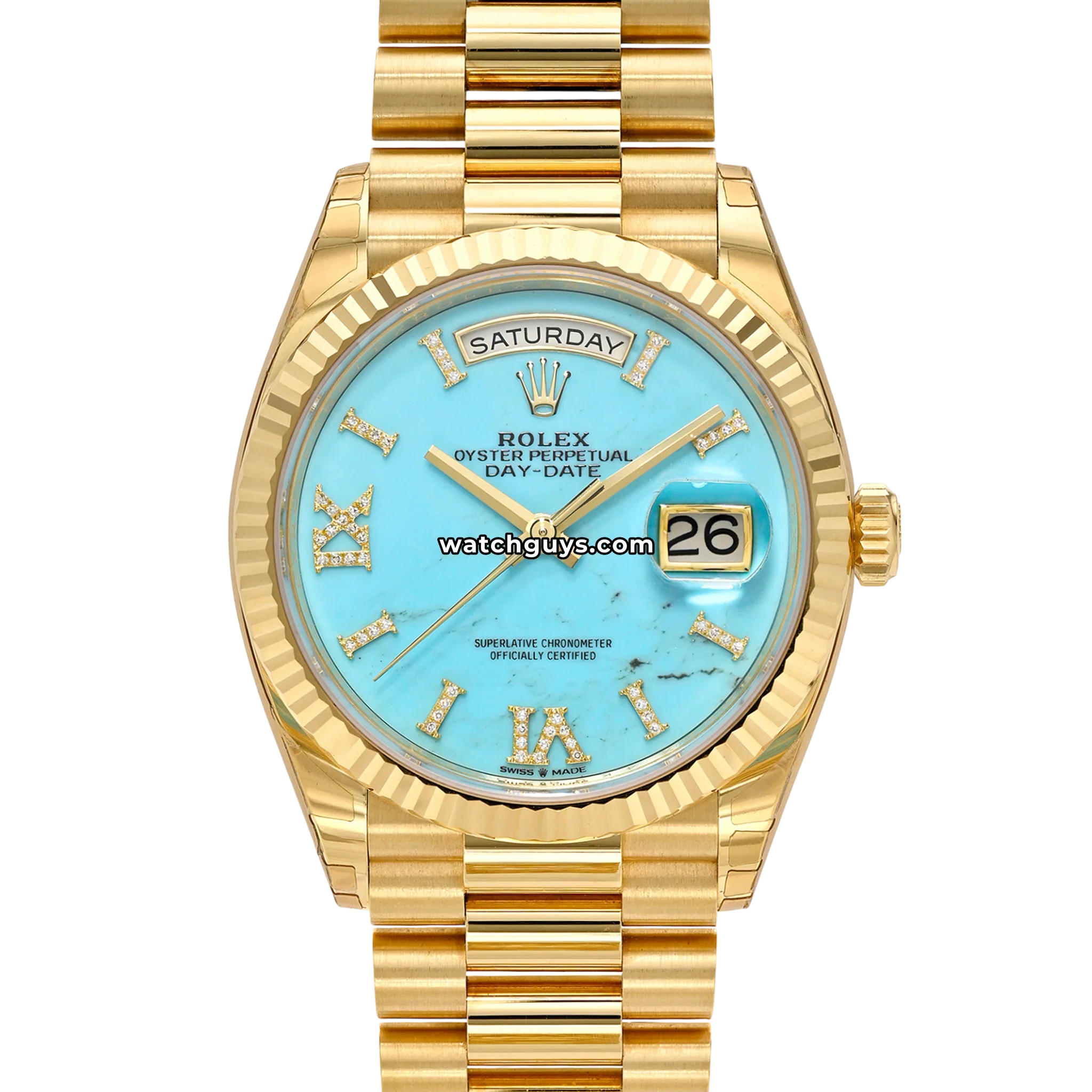 Rolex Day-Date 128238 Turquoise Diamond