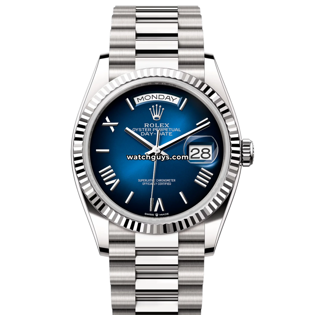 Rolex Day-Date 128239 Blue Ombre Roman
