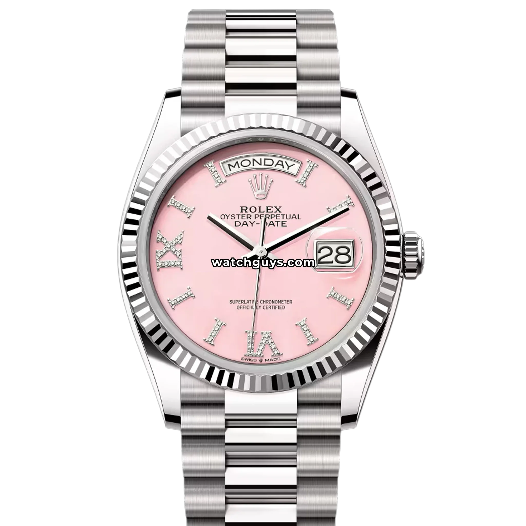 Rolex Day-Date 128239 Pink Roman Diamond