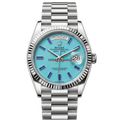 Rolex Day-Date 128239 Turquoise Baguette Sapphire