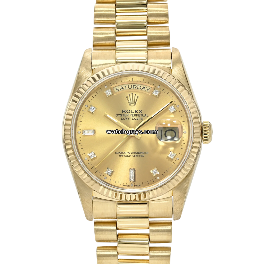 Rolex Day-Date 18238 Champagne Diamond President