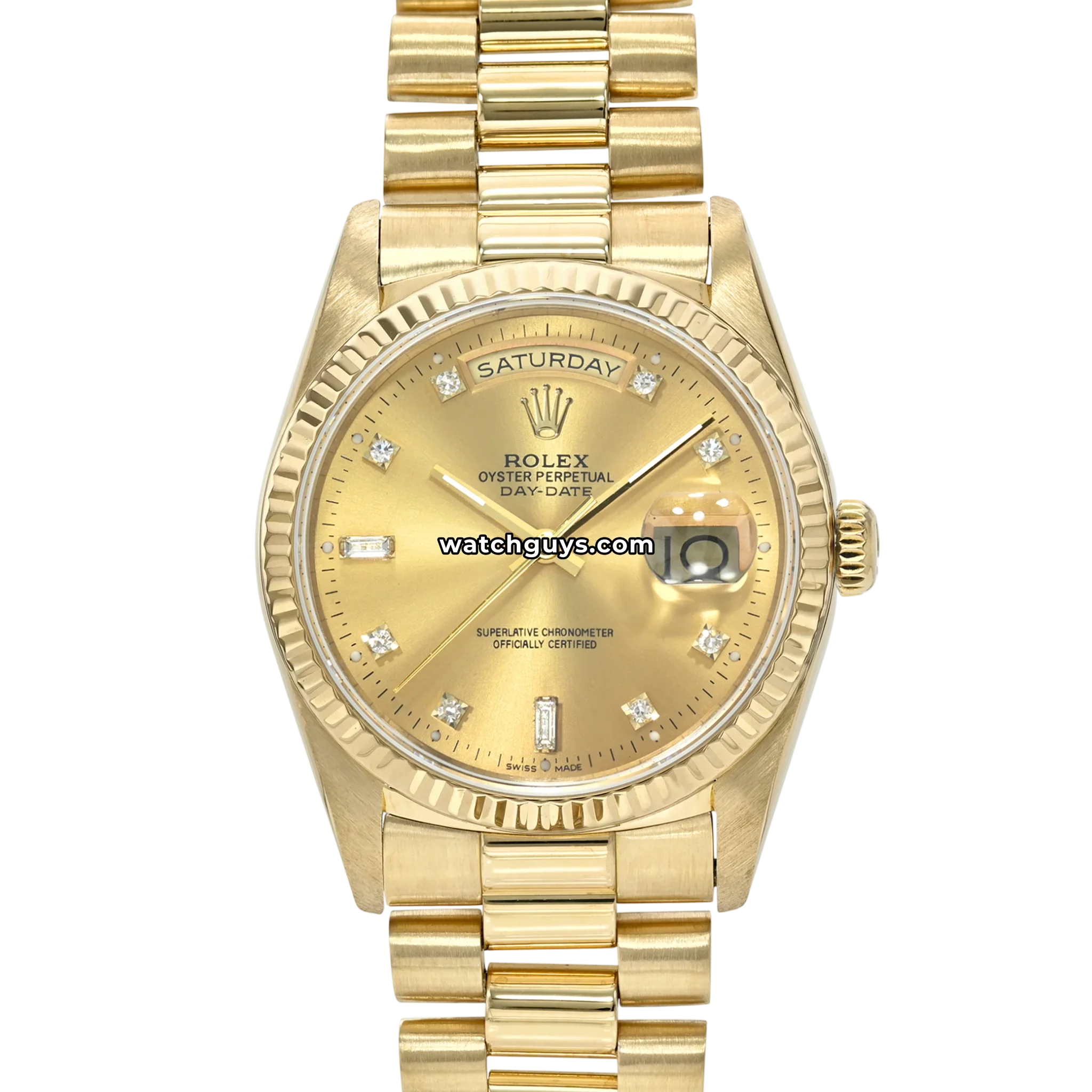 Rolex Day-Date 18238 Champagne Diamond President
