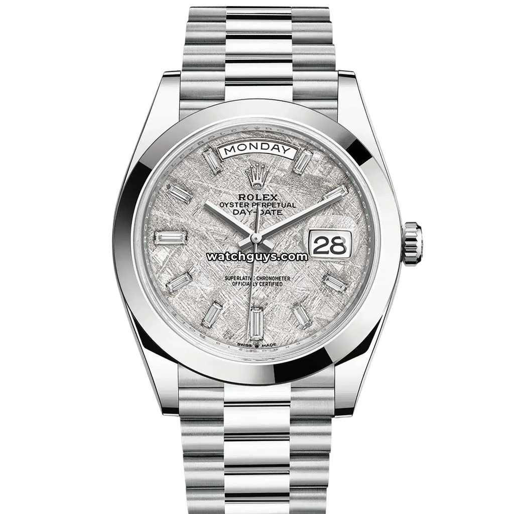 Rolex Day-Date 228206 Meteorite Baguette Diamond President