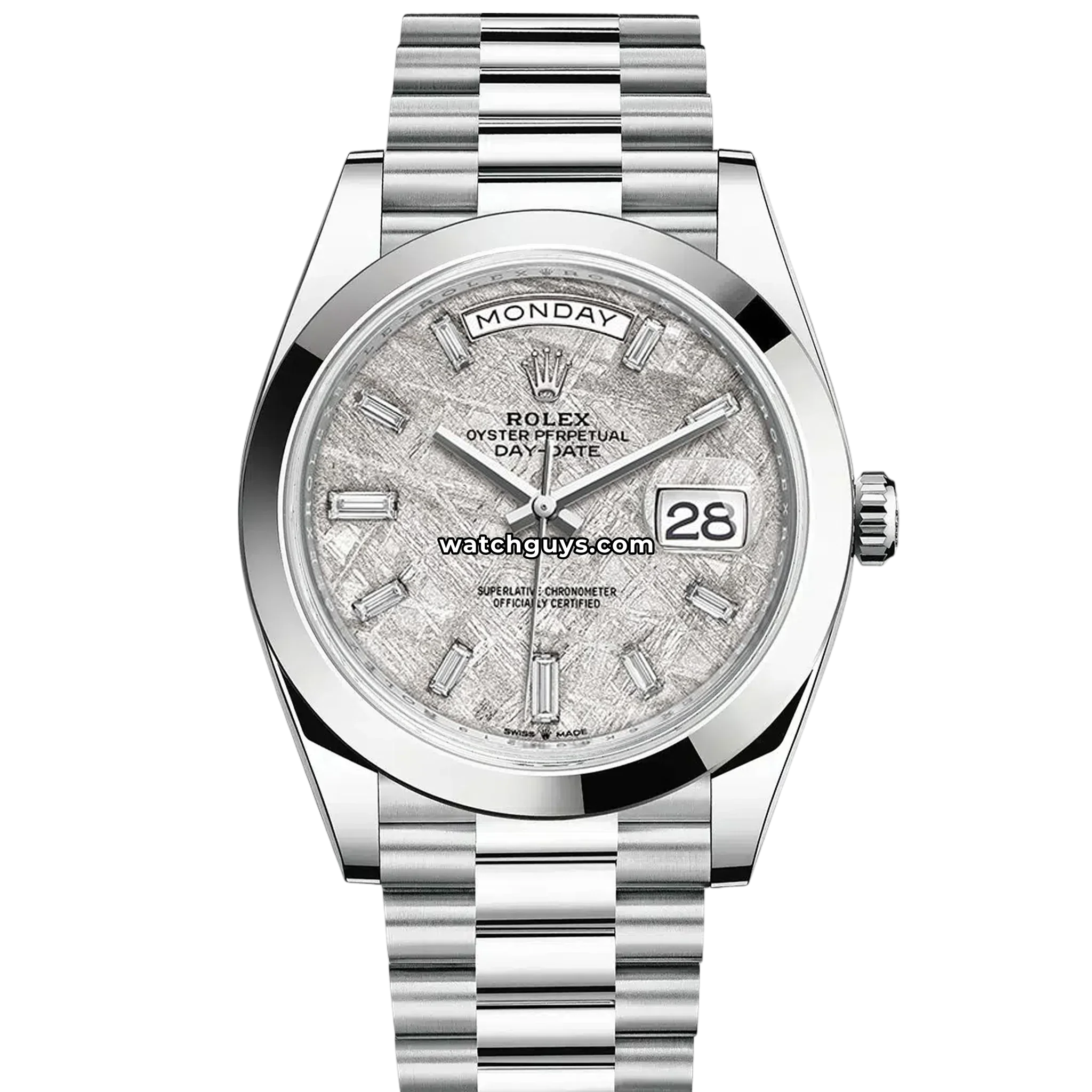 Rolex Day-Date 228206 Meteorite Baguette Diamond President