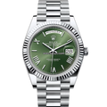 Rolex Day-Date 228236 Platinum Green Roman President