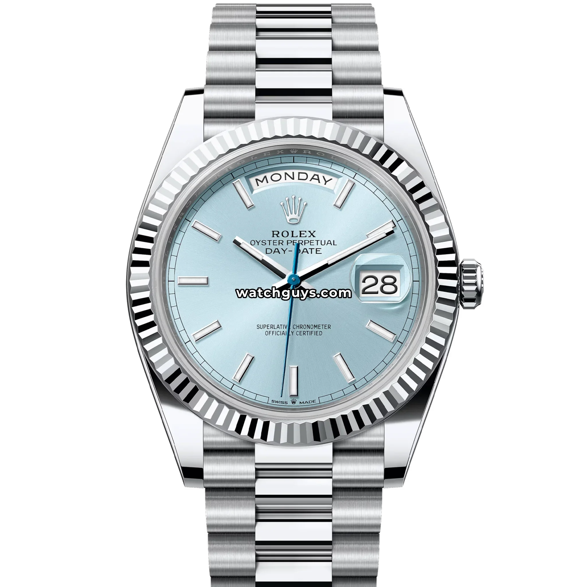 Rolex Day-Date 228236 Platinum Ice Blue President