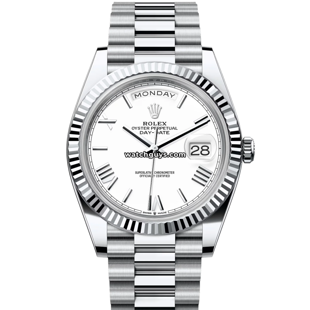 Rolex Day-Date 228236 Platinum White Roman President