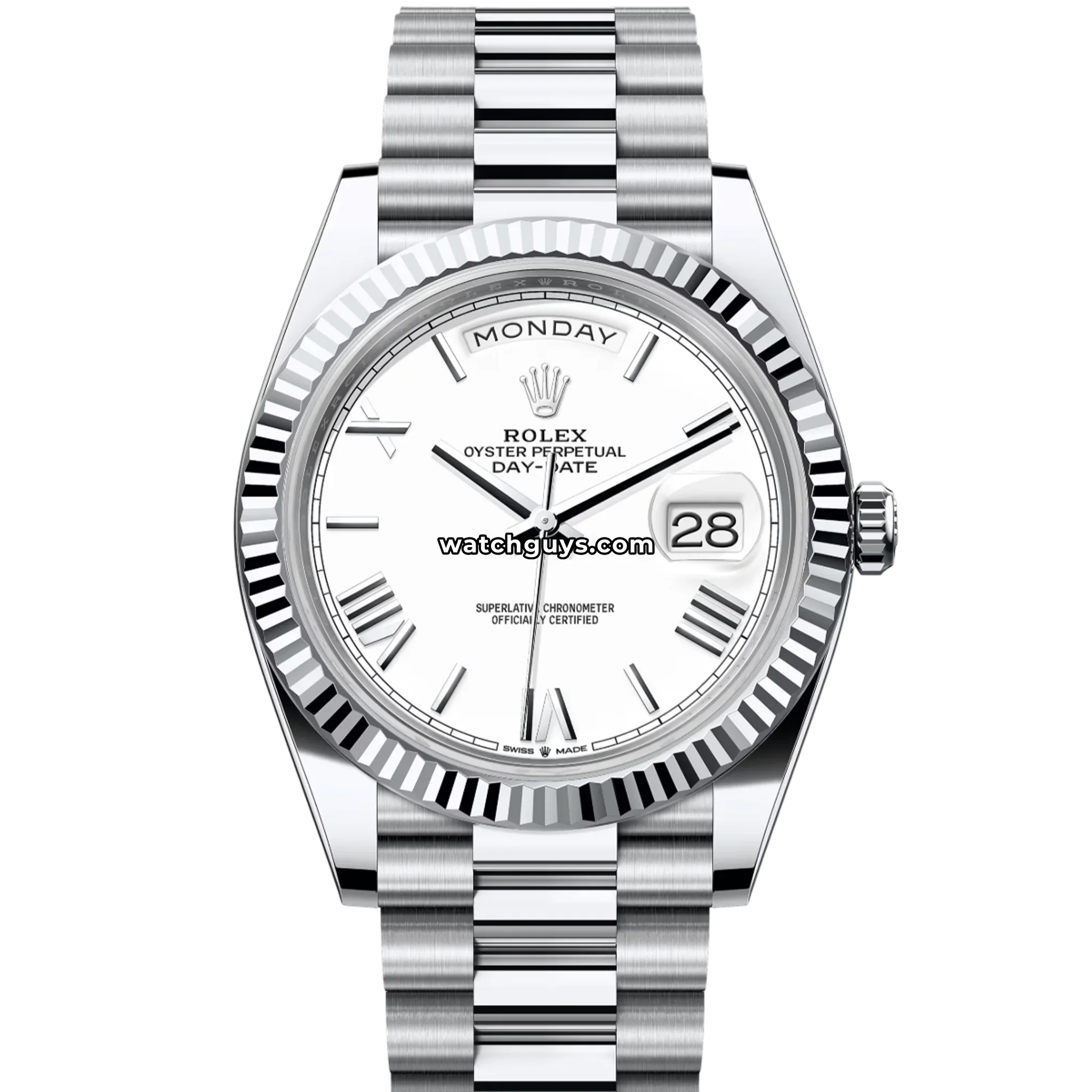 Rolex Day-Date 228236 Platinum White Roman President