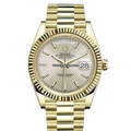 Rolex Day-Date 228238 Silver Diagonal Motif