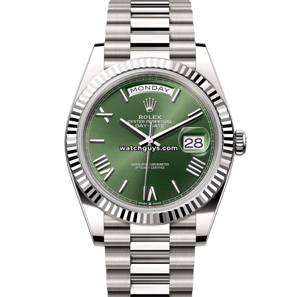Rolex Day-Date 228239 Green Roman President