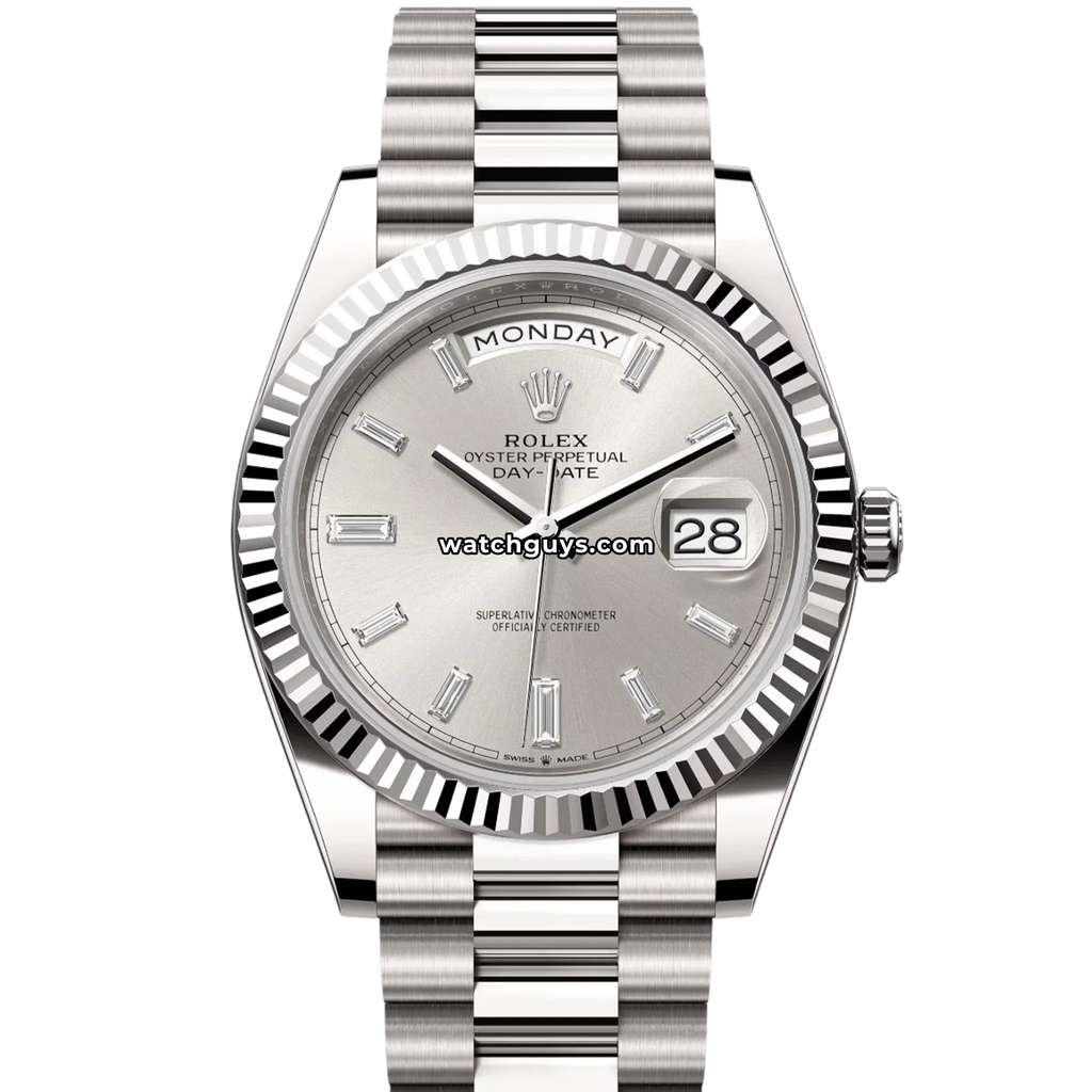 Rolex Day-Date 228239 Silver Diamond