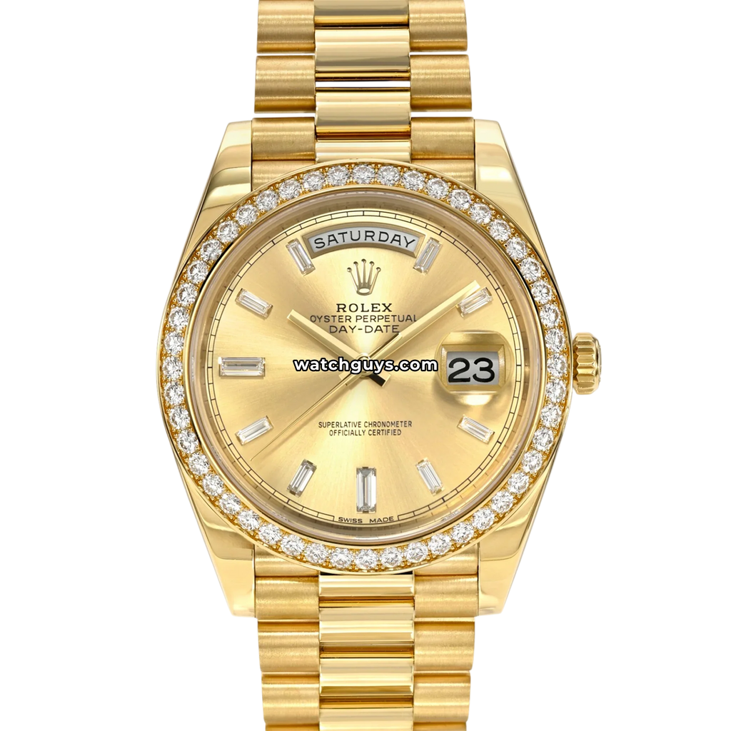 Rolex Day-Date 228348RBR Champagne Baguette