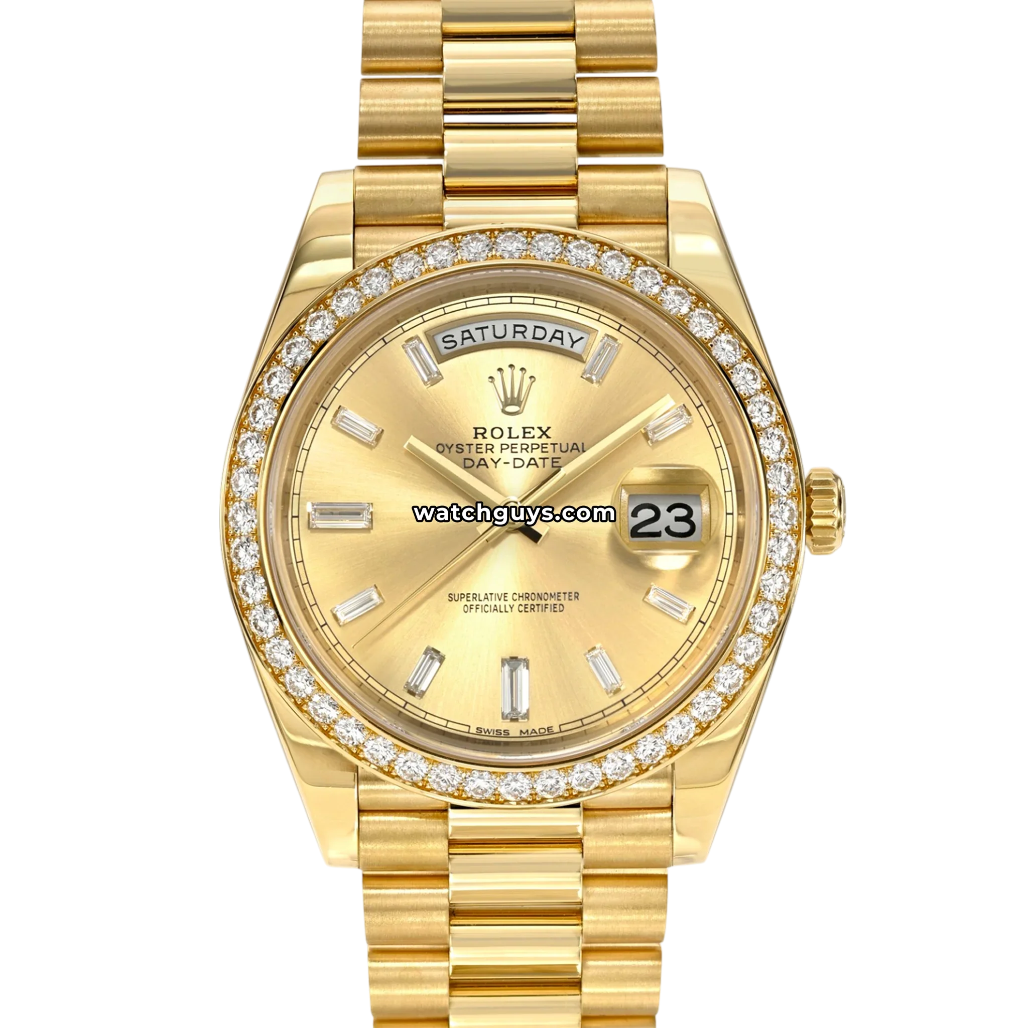Rolex Day-Date 228348RBR Champagne Baguette