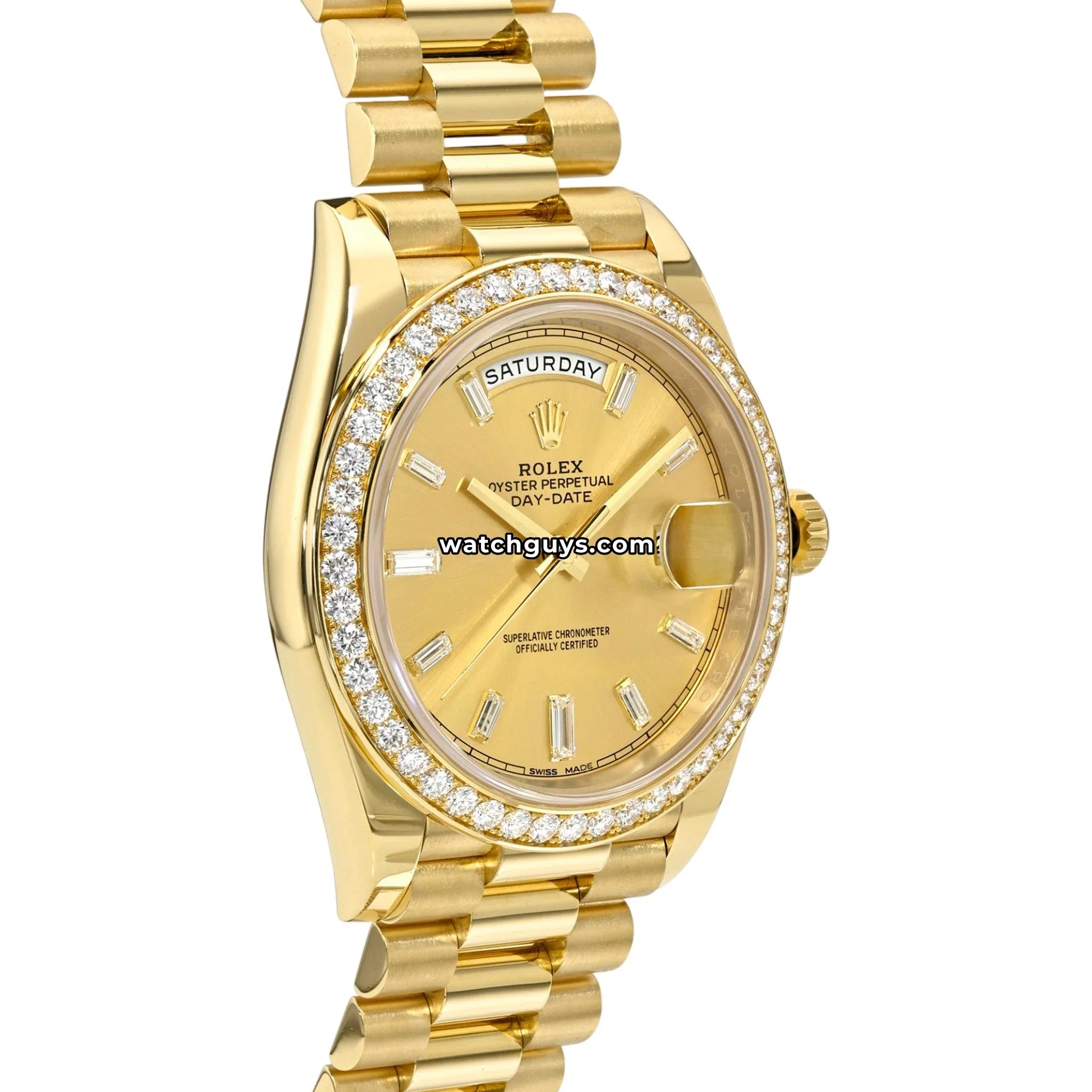 Rolex Day-Date 228348RBR Champagne Baguette