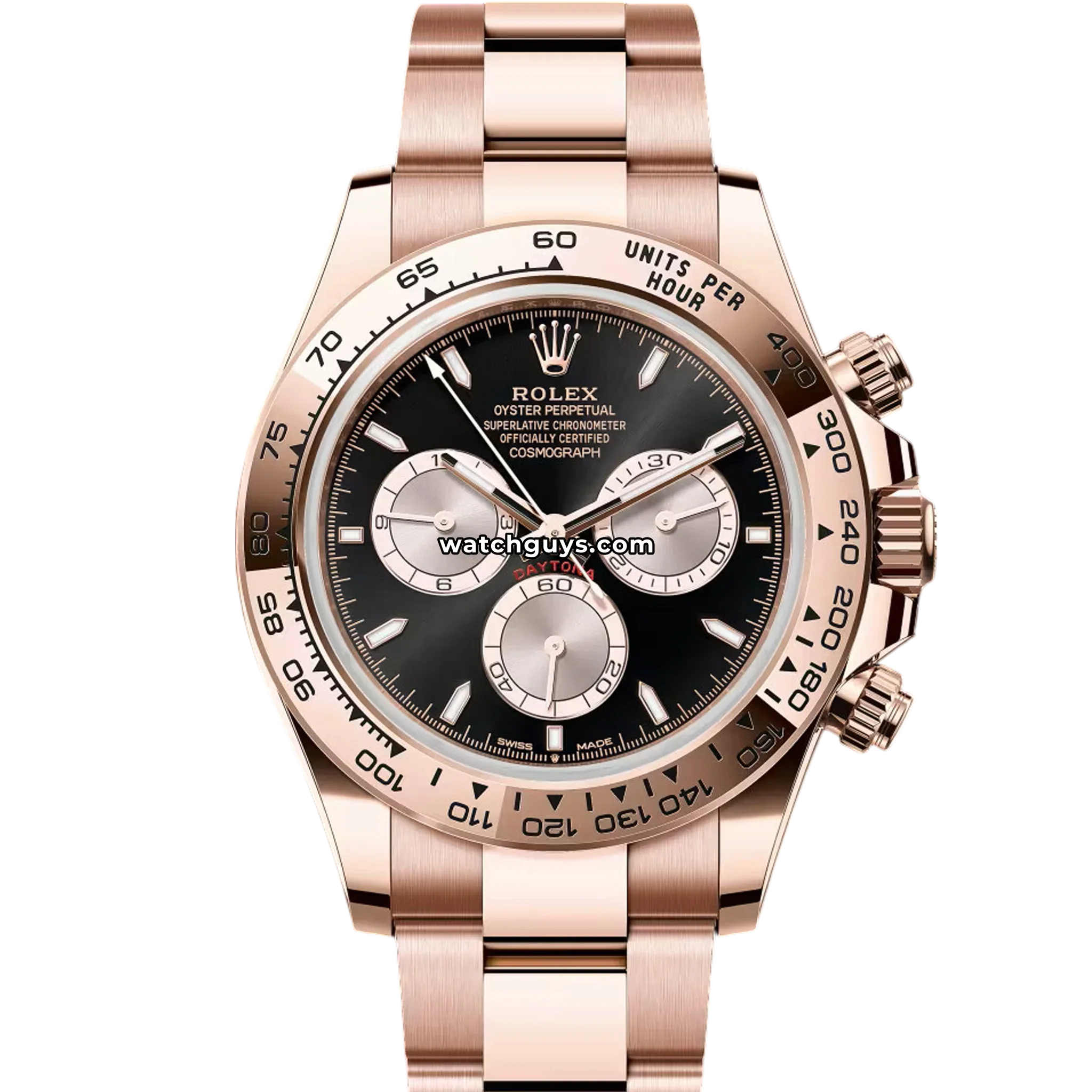 Rolex Daytona 126505 Black Index Rose Gold