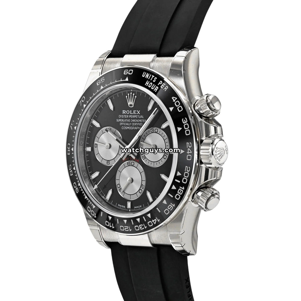 Rolex Daytona 126519LN White Gold "Baby LeMans" Oysterflex