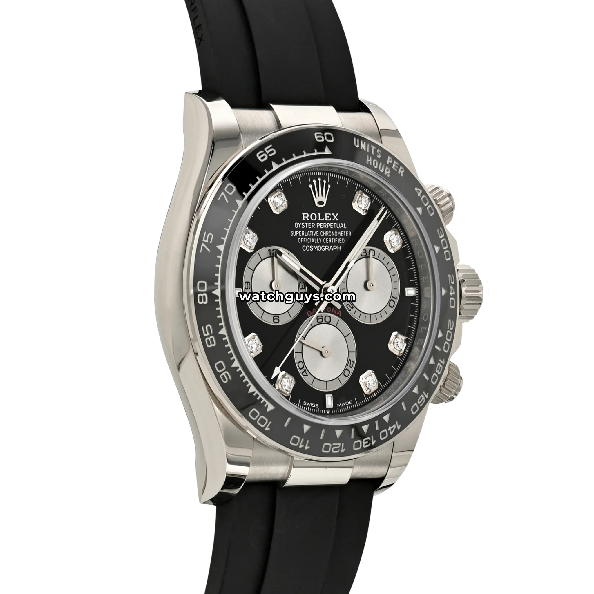 Rolex Daytona 126519LN Black Diamond Oysterflex