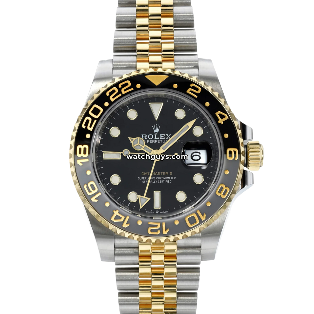 Rolex GMT-Master II 126713GRNR Black Two Tone Jubilee