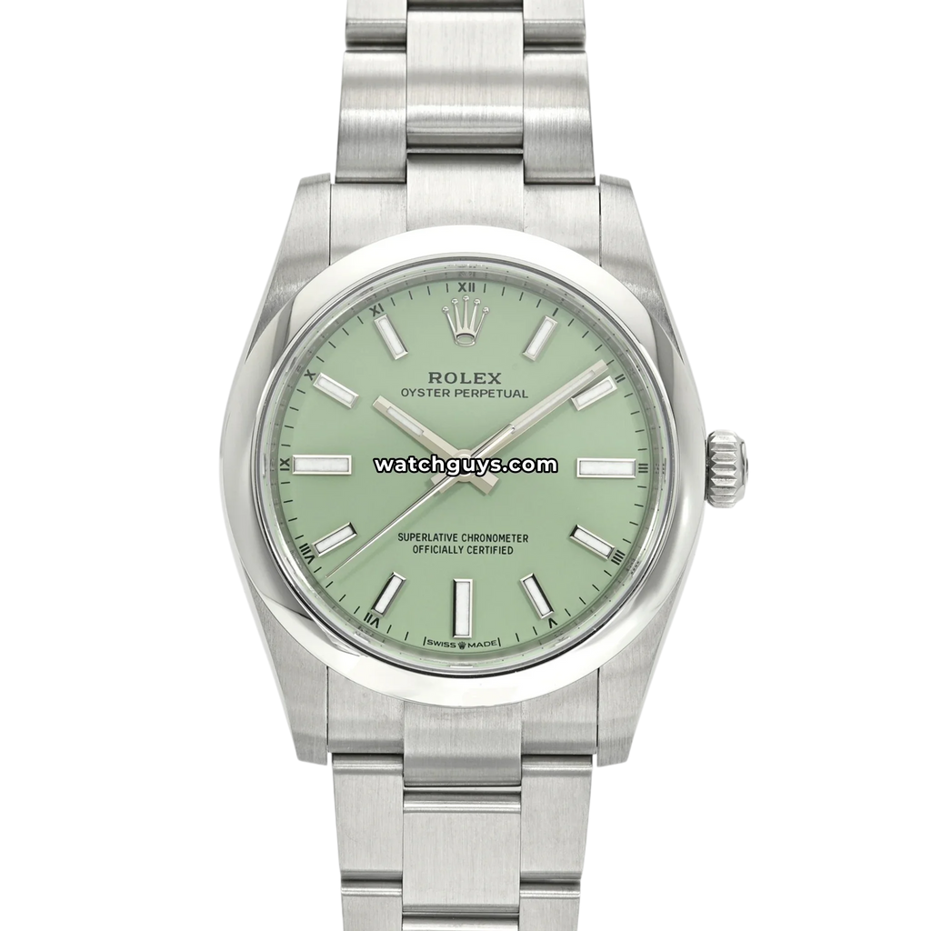 Rolex Oyster Perpetual 124200 Pistachio Green