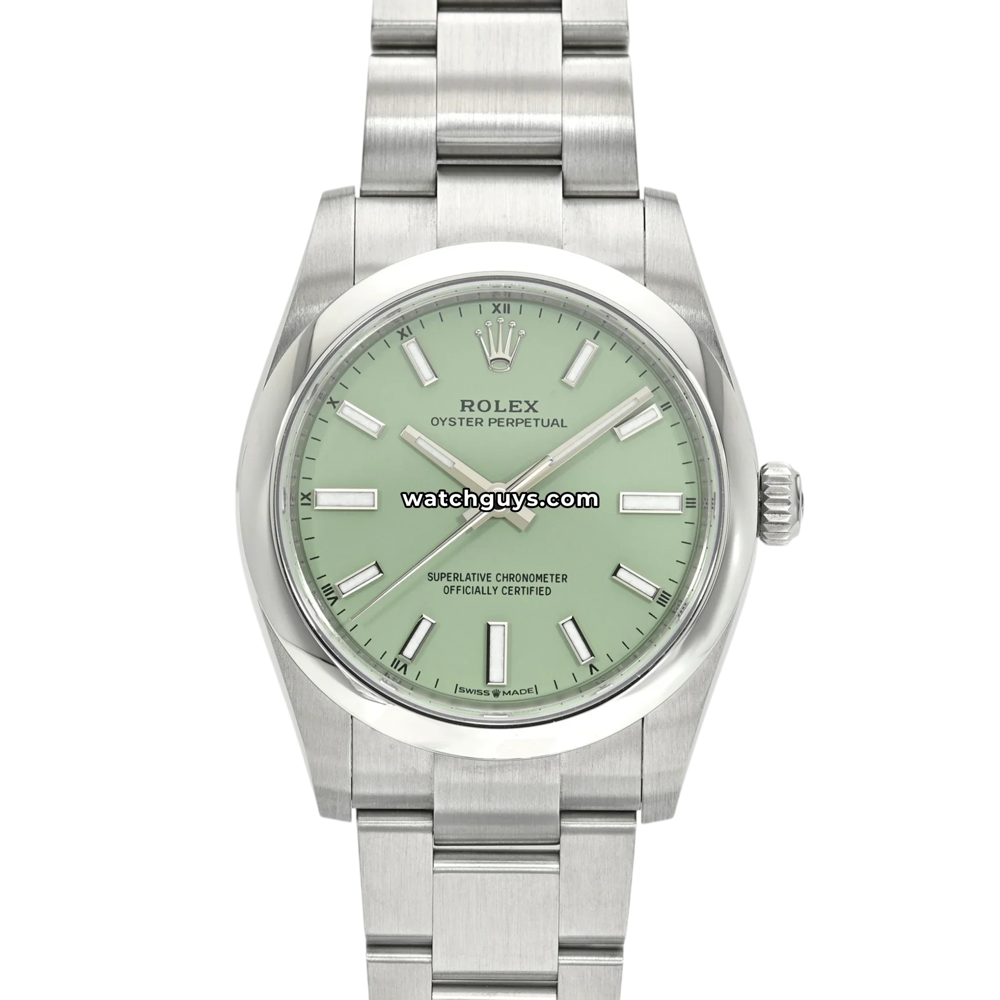 Rolex Oyster Perpetual 124200 Pistachio Green