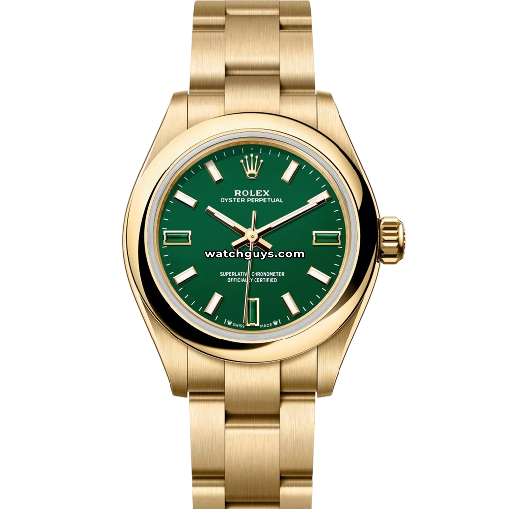 Rolex Oyster Perpetual 276208 Green Stone