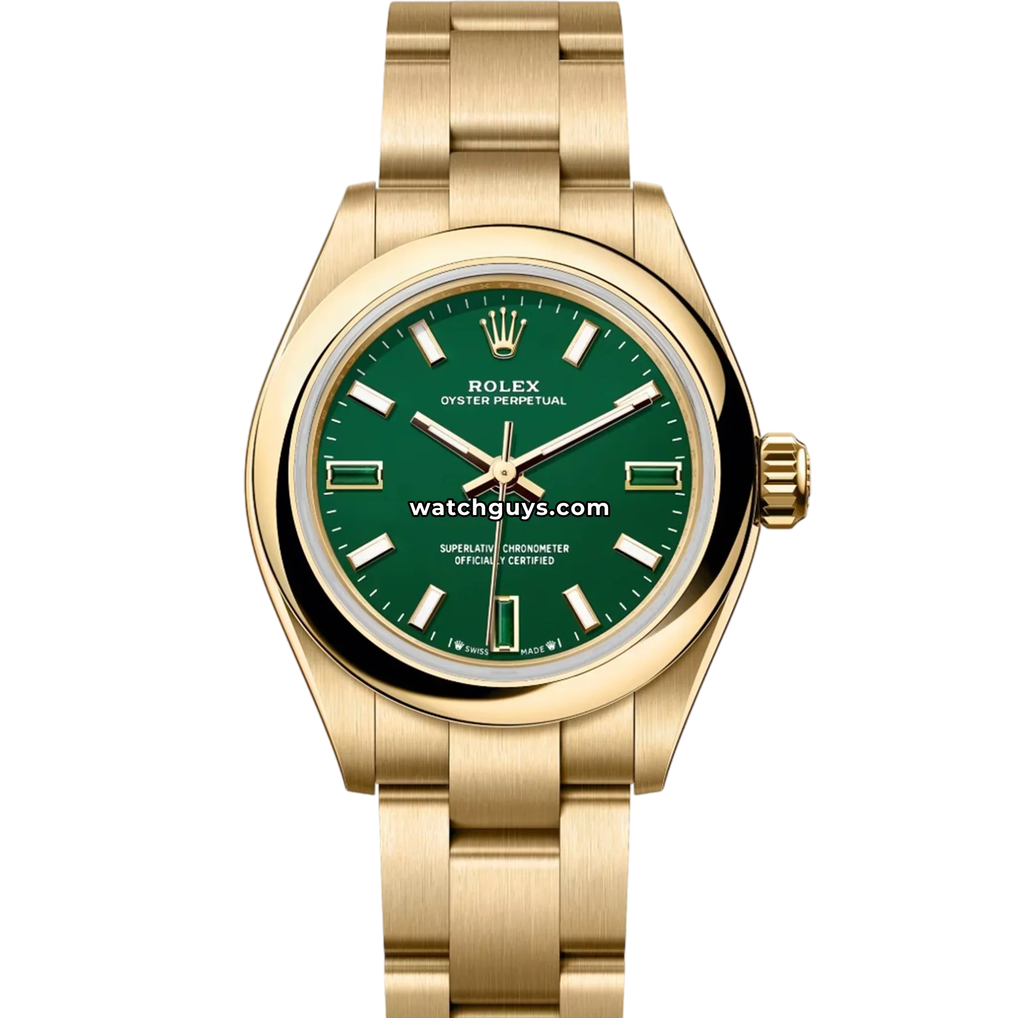 Rolex Oyster Perpetual 276208 Green Stone
