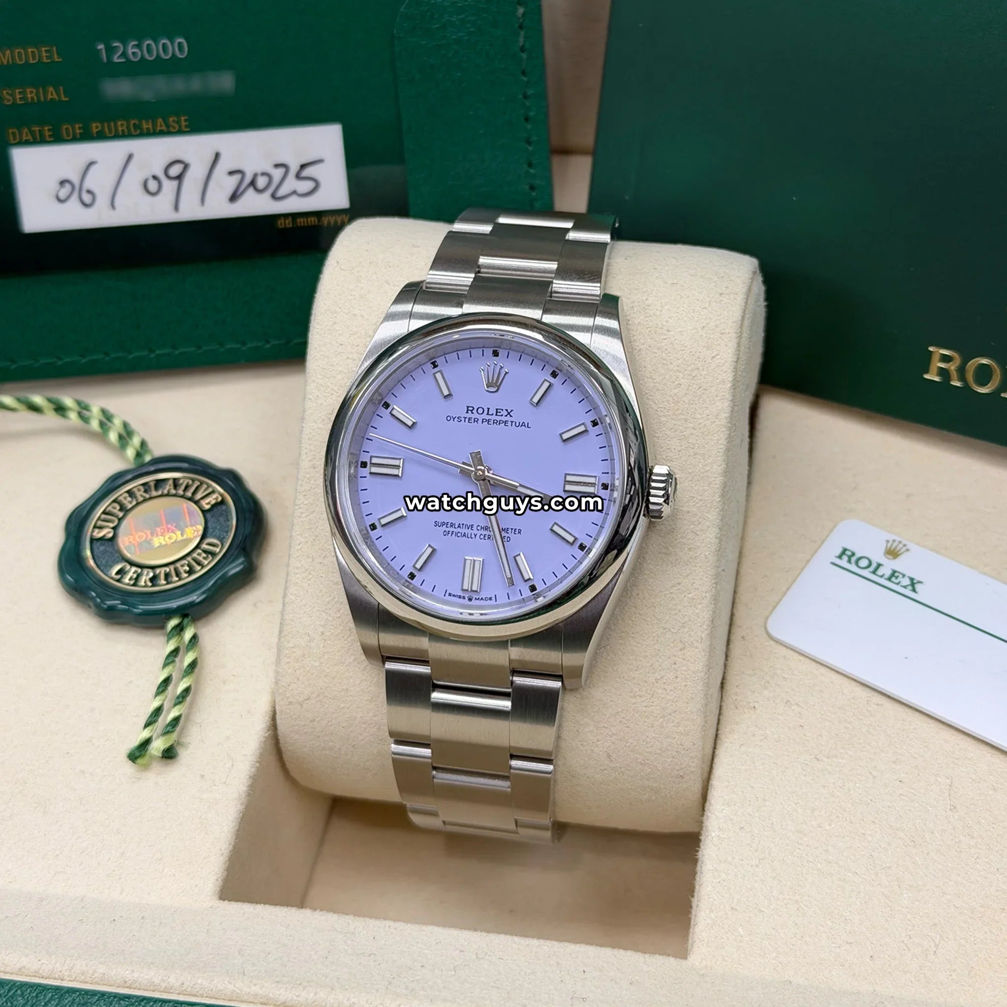 Rolex Oyster Perpetual 126000 Lavender