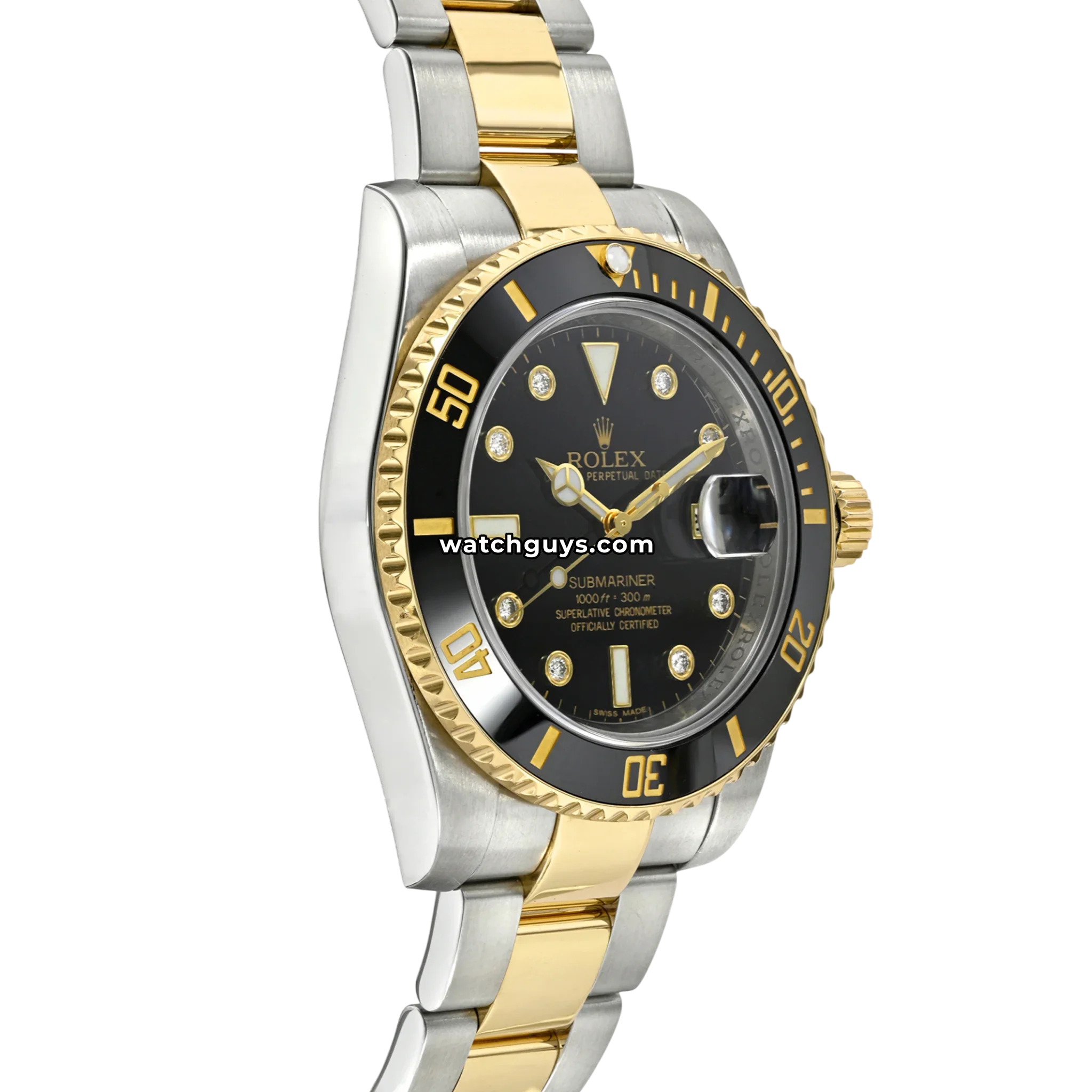 Rolex Submariner 116613LN Black Diamond Serti