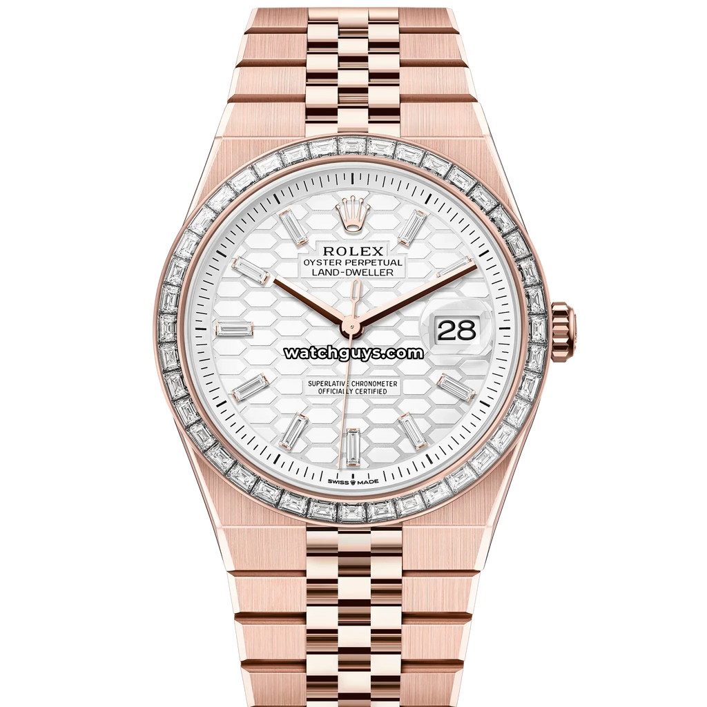 Rolex Land-Dweller 127385TBR White Honeycomb Motif