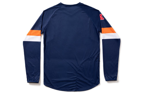 #NFLJ-DEN – NFL Collection | Long Sleeve MTB Jersey – DEN Broncos (Size Small, Like-New – Washed for Photos)