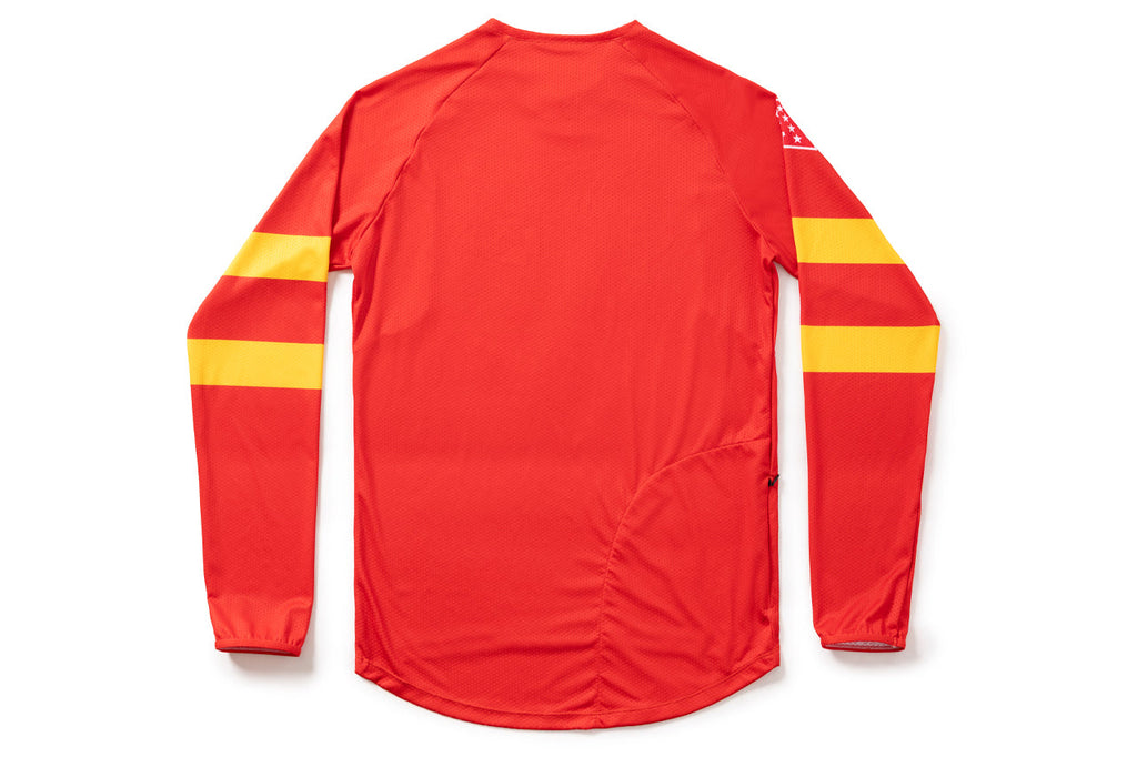 #NFLJ-KC – NFL Collection | Long Sleeve MTB Jersey – KC Chiefs (Size Small, Like-New – Washed for Photos)