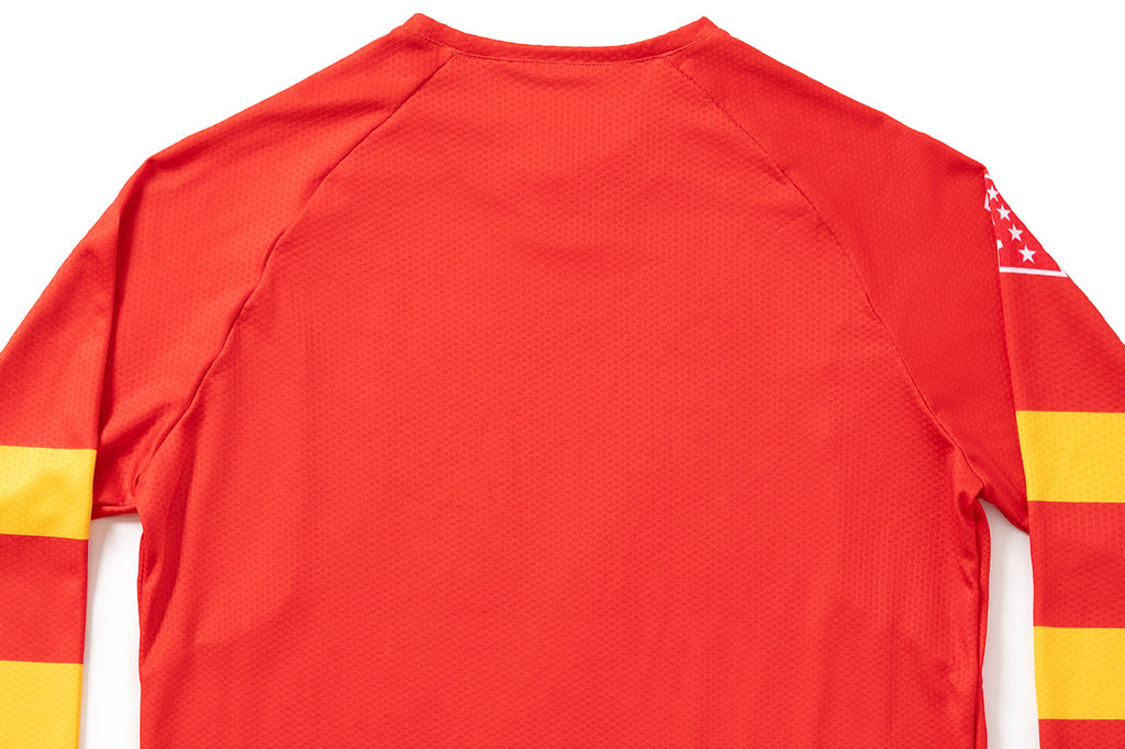#NFLJ-KC – NFL Collection | Long Sleeve MTB Jersey – KC Chiefs (Size Small, Like-New – Washed for Photos)
