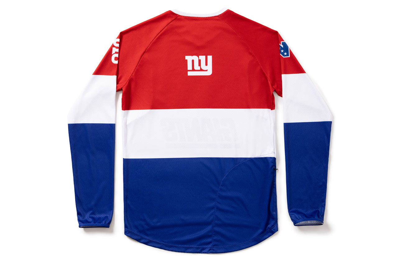 #NFLJ-NYG – NFL Collection | Long Sleeve MTB Jersey – NY Giants (Size Small, Like-New – Washed for Photos)