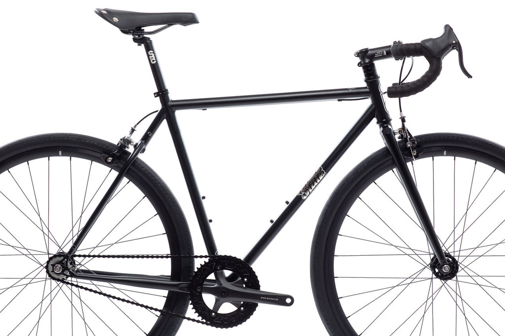 4130 - Matte Black / Mirror – (Fixed Gear / Single-Speed)