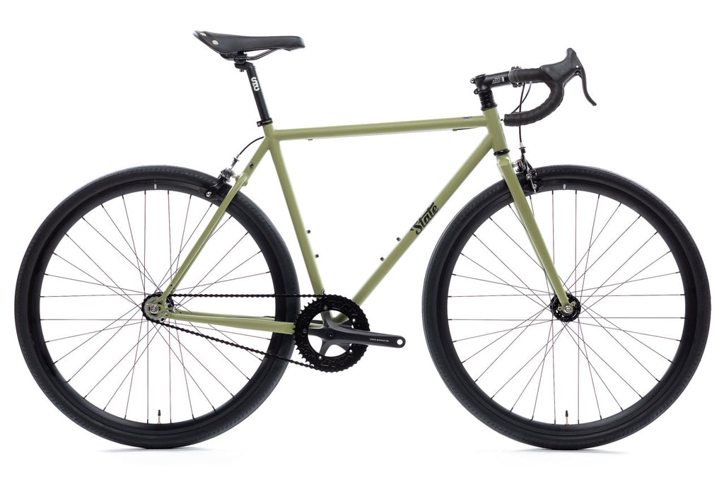 4130 - Matte Olive – (Fixed Gear / Single-Speed)