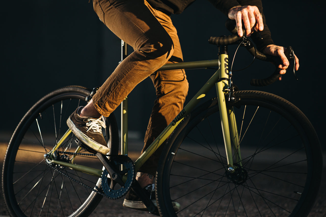 4130 - Matte Olive – (Fixed Gear / Single-Speed)