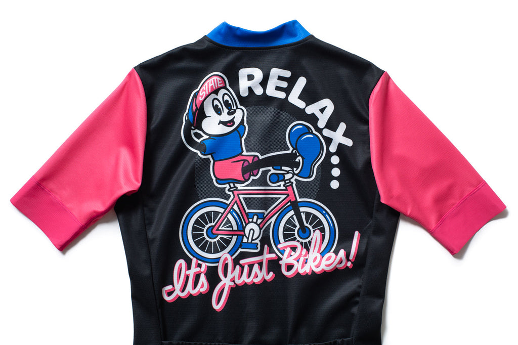 State Bicycle Co. - "Relax.." Jersey  - Sustainable Clothing Collection (Black)